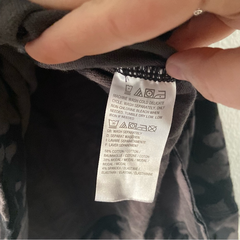 Acid Wash Bleach Dye Oversized Lightweight Sweatshirt XL Rachel Hollis Indie - Picture 10 of 13